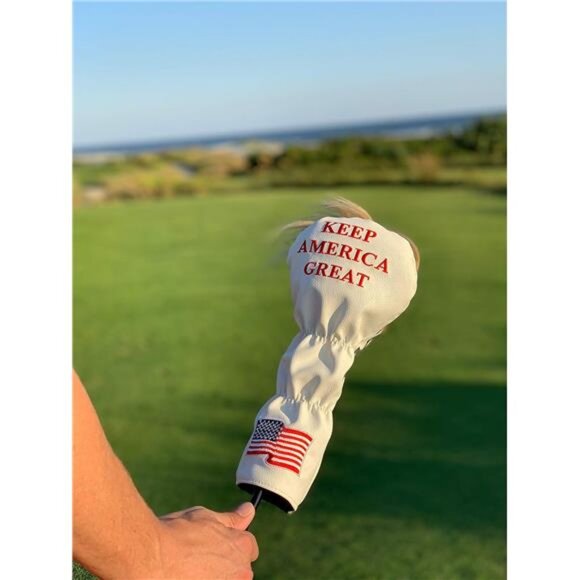 Keep America Great Premium Golf Club Headcover -Quality Leather, Hand-Made Funny - Picture 7 of 8